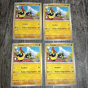 4x Pokemon Paldea Evolved 119/193 Falinks